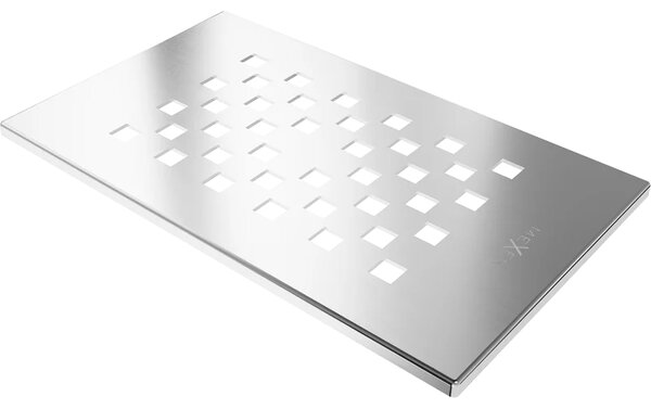 Mexen Hugo kryt do sprchové vaničky, inox - 42910001