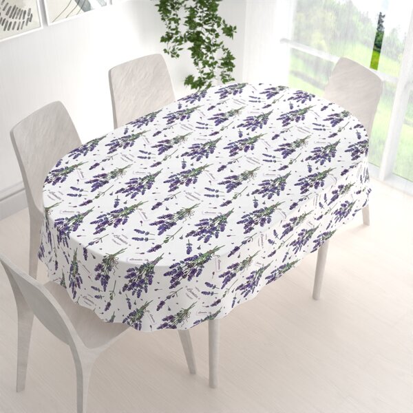 Biante Dekorační oválný ubrus PML-084 Lavender 50x100 cm