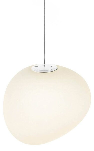 Foscarini Gregg MIDI závěsné světlo, ze skla bílá, stmívatelný, Bílá / opál, Obývací pokoj / jídelna, Sklo, Design, Koule