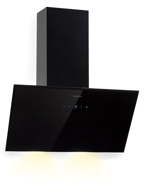 Klarstein Laurel 60, digestoř, 60 cm, nástěnná, 350 m³/h, LED dotykový panel, černá