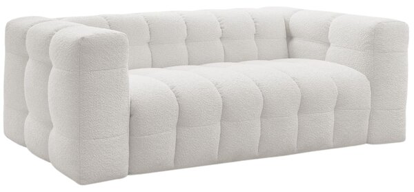 -25 % Dny MOMENTI– Bobochic Paris Bílá bouclé rozkládací pohovka Cloud 228 cm