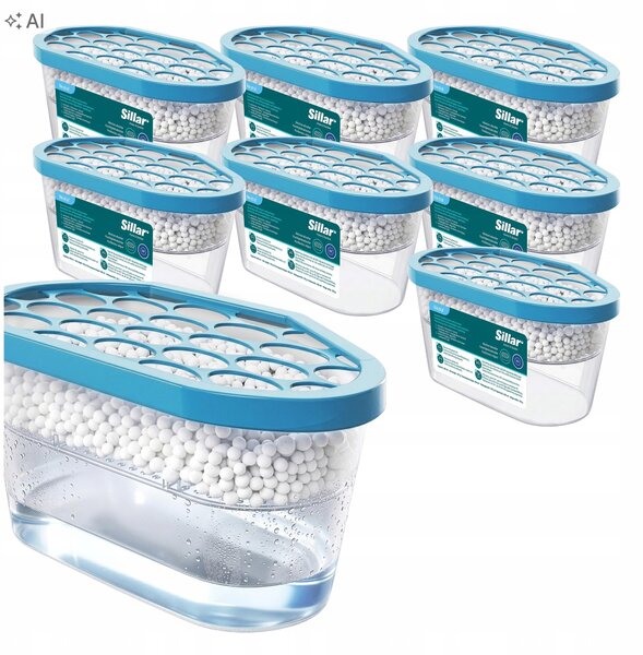 Pohlcovač vlhkosti do domácnosti Sillar 400 ml bez vůně 8 ks