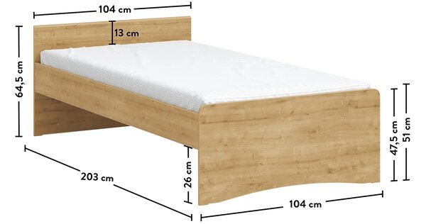 Postel III 100x200 Cody Modular - dub