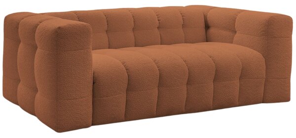 -25 % Dny MOMENTI– Bobochic Paris Terakotově oranžová bouclé rozkládací pohovka Cloud 228 cm