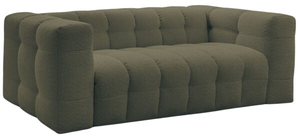 -25 % Dny MOMENTI– Bobochic Paris Zelená bouclé rozkládací pohovka Cloud 228 cm