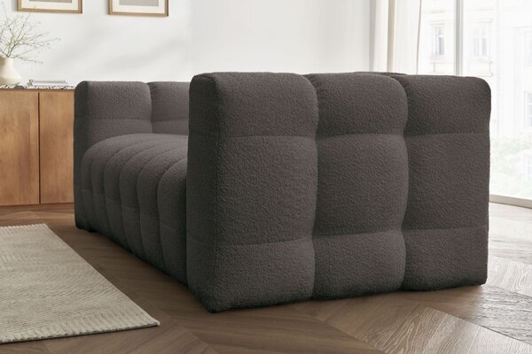 -25 % Dny MOMENTI– Bobochic Paris Hnědá bouclé rozkládací pohovka Cloud 228 cm