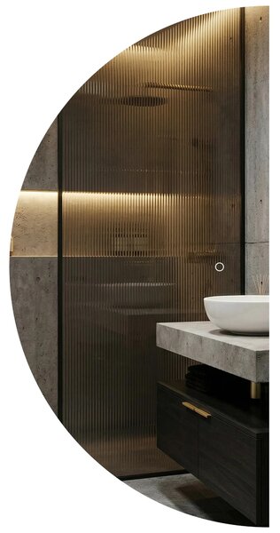 Tutumi Zrcadlo 118,5x59 cm s regulovatelným LED osvětlením HOM-01526