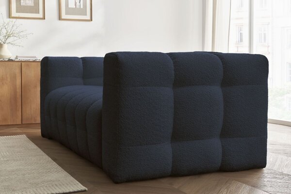-25 % Dny MOMENTI– Bobochic Paris Tmavě modrá bouclé rozkládací pohovka Cloud 228 cm