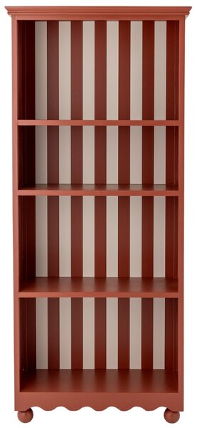 Bloomingville Červená lakovaná knihovna Sasha 151 x 66 cm