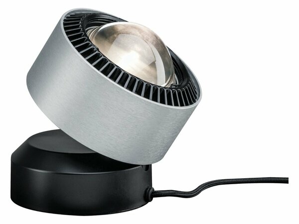 PAULMANN LED stolní lampa Aldan 3,5W černá/hliník kartáčovaný stmívatelné 797.18 P 79718