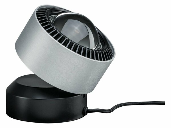 PAULMANN LED stolní lampa Aldan 3,5W černá/hliník kartáčovaný stmívatelné 797.18 P 79718