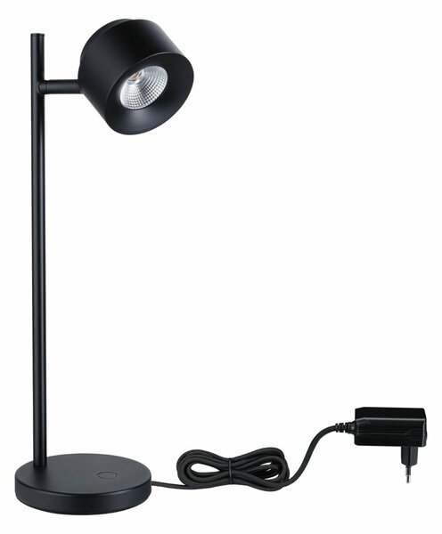 PAULMANN LED stolní lampa 3-krokové-stmívatelné Puric Pane 2700K 5,5W černá