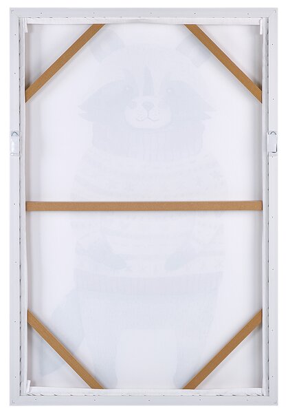 Plátno CAMPLI Zvířecí motiv 63 x 99 cm Šedá
