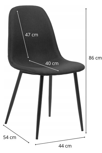 Actona Jídelní židle Celia černá