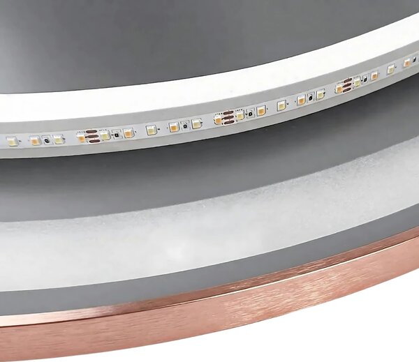 Tutumi Zrcadlo ⌀100 cm s vyhříváním a regulovatelným LED osvětlením HOM-05498