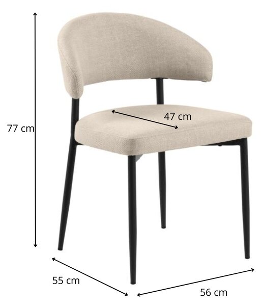 Actona Jídelní židle Edina béžová