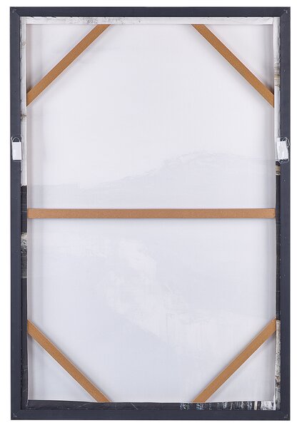 Plátno STATTE Abstraktní motiv 63 x 93 cm Černá
