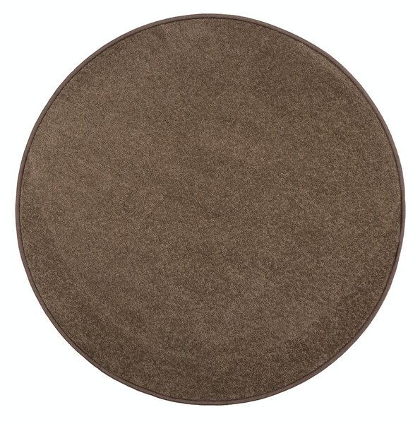 Vopi koberce Kusový koberec Eton hnědý 97 kruh - 100x100 (průměr) kruh cm