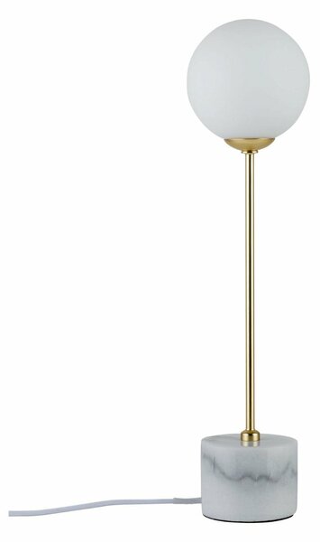 Paulmann stolní lampa Neordic Moa 1-ramenné mramor bílá/zlatá mat 796.61 P 79661