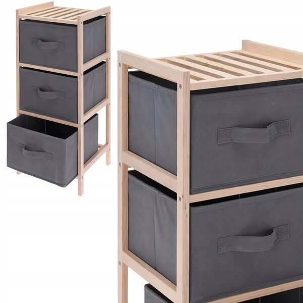 Regál Home Styling Collection 27,5 cm x 65 cm x 25,4 cm šedý