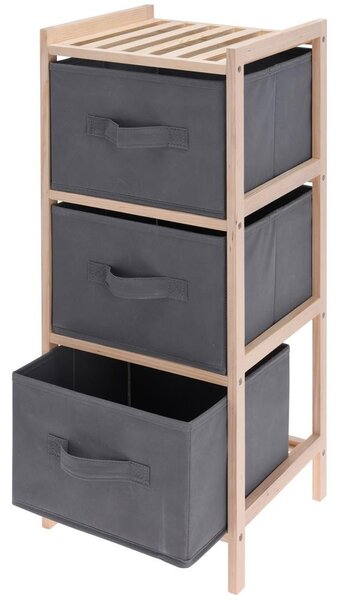Regál Home Styling Collection 27,5 cm x 65 cm x 25,4 cm šedý