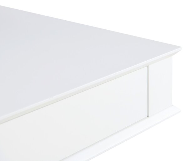 KONFERENČNÍ STOLEK, černá, bílá, kov, kompozitní dřevo, 70/70/46,5-66 cm Carryhome - Konferenční stolky
