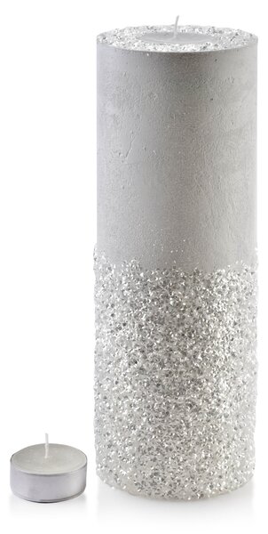 Mondex Velký moderní svícen Diament 36 cm bílý