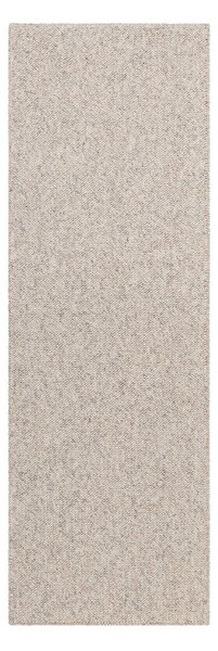 Šedokrémový pratelný běhoun 80x240 cm Rocco Dark Cream – Elle Decoration