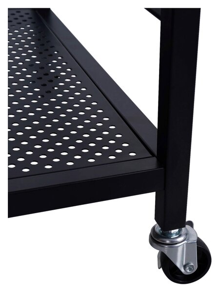 SERVÍROVACÍ VOZÍK, přírodní barvy, černá, 86/40/86 cm Xora - Barové vozíky
