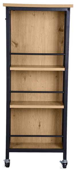 SERVÍROVACÍ VOZÍK, přírodní barvy, černá, 50/37/91 cm Xora - Barové vozíky