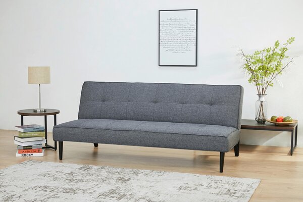 ROZKLÁDACÍ POHOVKA, textil, tmavě šedá Carryhome - Rozkládací sedačky
