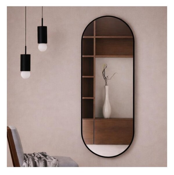 Baltica Design - Nástěnné zrcadlo TINY BORDER 140x60 cm černá