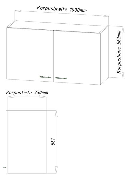 MINIKUCHYNĚ Respekta - Online Only kuchyňské linky, Online Only