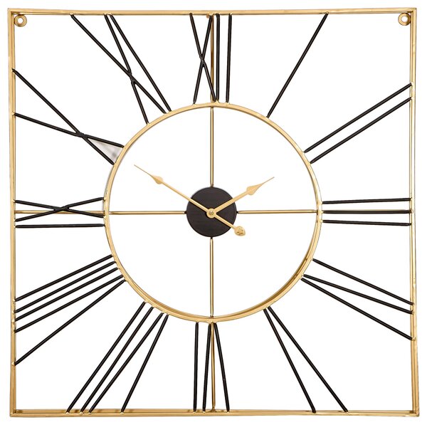 NÁSTĚNNÉ HODINY černá, barvy zlata 71/71 cm Ambia Home - Nástěnné hodiny
