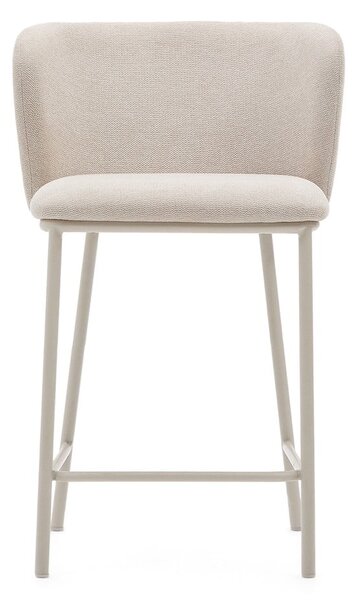 Béžová barová židle (výška sedáku 65 cm) Ciselia – Kave Home