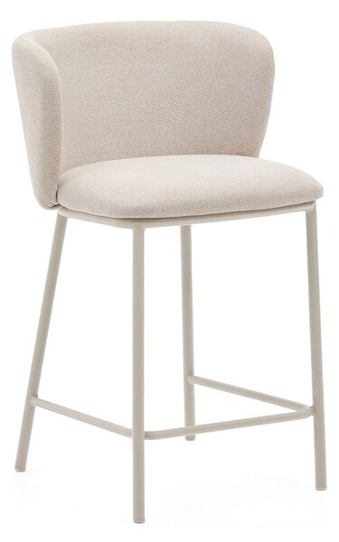 Béžová barová židle (výška sedáku 65 cm) Ciselia – Kave Home