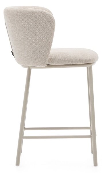 Béžová barová židle (výška sedáku 65 cm) Ciselia – Kave Home