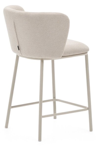 Béžová barová židle (výška sedáku 65 cm) Ciselia – Kave Home