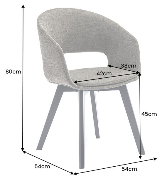 Designová židle Colby zelená