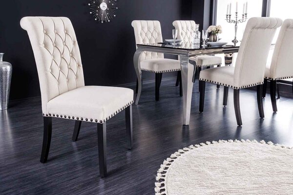 Designová židle Queen II béžová - skladem