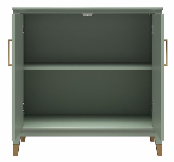Zelená skříňka 86x85x41 cm Westerleigh – CosmoLiving by Cosmopolitan