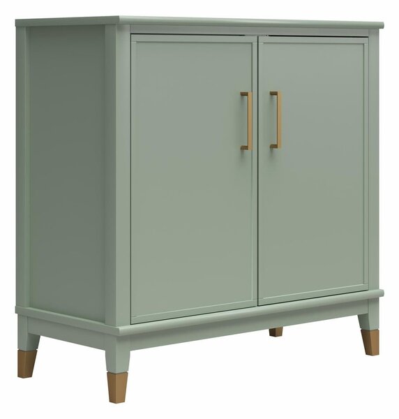 Zelená skříňka 86x85x41 cm Westerleigh – CosmoLiving by Cosmopolitan