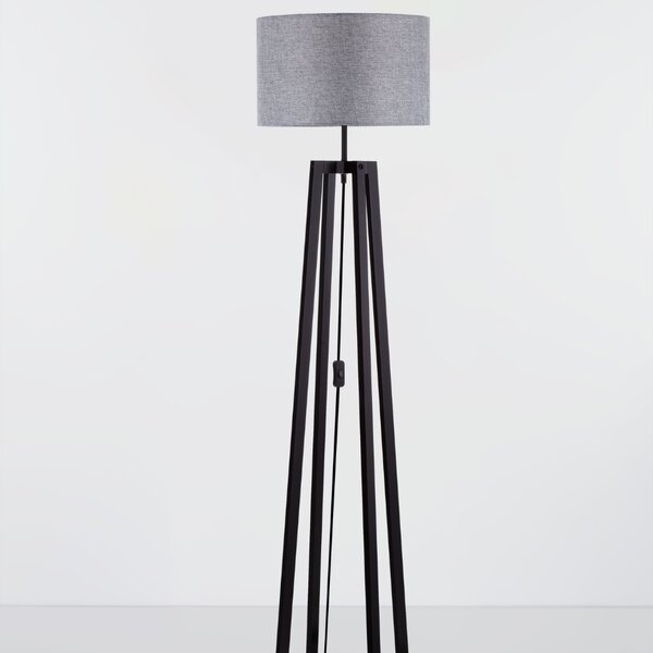 -25 % Dny MOMENTI– Nova Luce Šedá stojací lampa Artis 165 cm