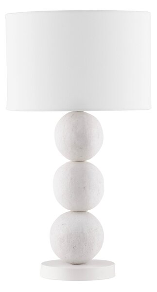 Nova Luce Bílá stolní lampa Chamois