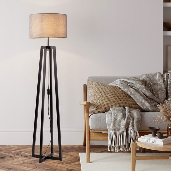 -25 % Dny MOMENTI– Nova Luce Šedá stojací lampa Artis 165 cm