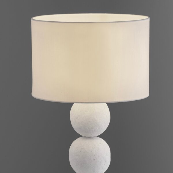 Nova Luce Bílá stolní lampa Chamois