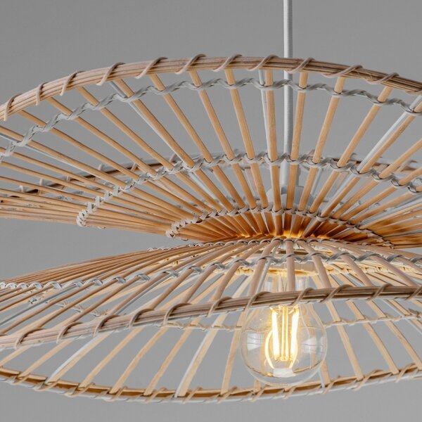 Nova Luce Ratanové závěsné světlo Artic 60 cm