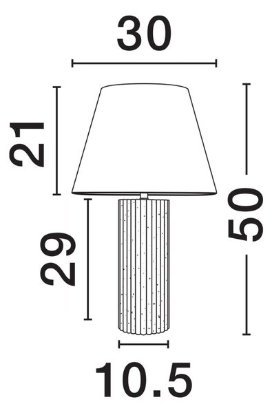 Nova Luce Béžová stolní lampa Bacco