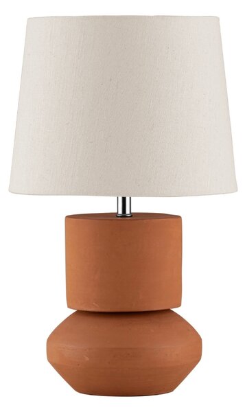Nova Luce Hnědá keramická stolní lampa Izumi