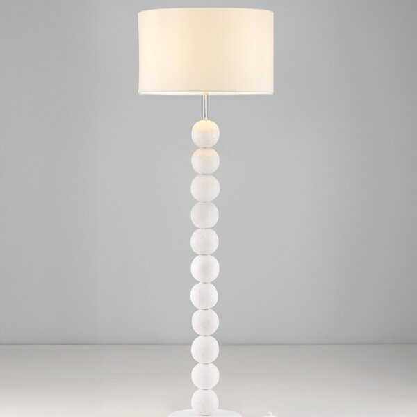 Nova Luce Bílá stojací lampa Chamois 155 cm